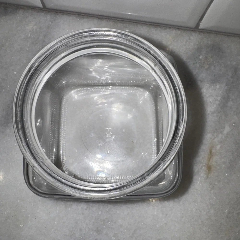 VINTAGE Anchor Hocking Clear GLASS POTHECARY JAR 51/2